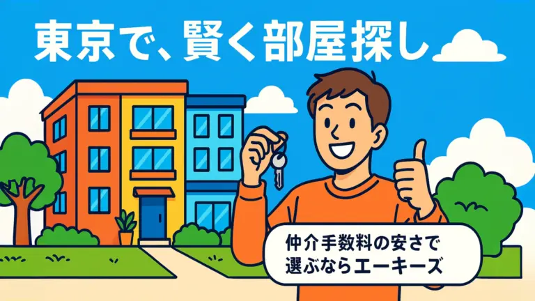 投稿についてもっと詳しく 【東京の仲介手数料が安い不動産屋】エーキーズをおすすめする5つの理由