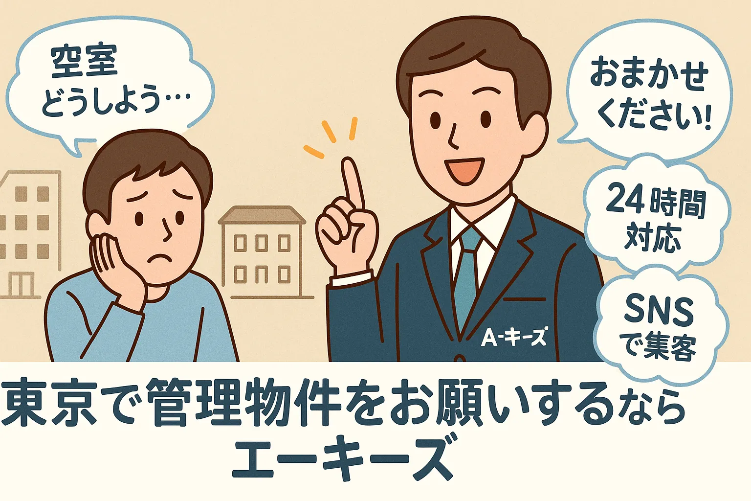 投稿についてもっと詳しく 東京で管理物件をお願いするならエーキーズ！