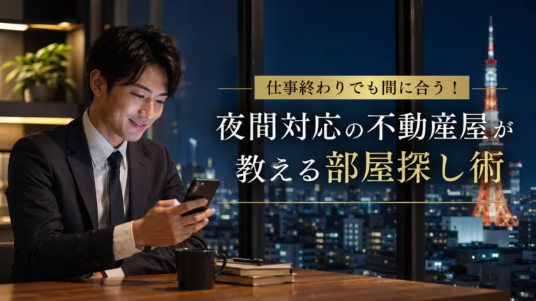 投稿についてもっと詳しく 仕事終わりでも間に合う！夜遅くまで対応可能な不動産屋が、忙しいあなたの部屋探しを劇的に変える理由