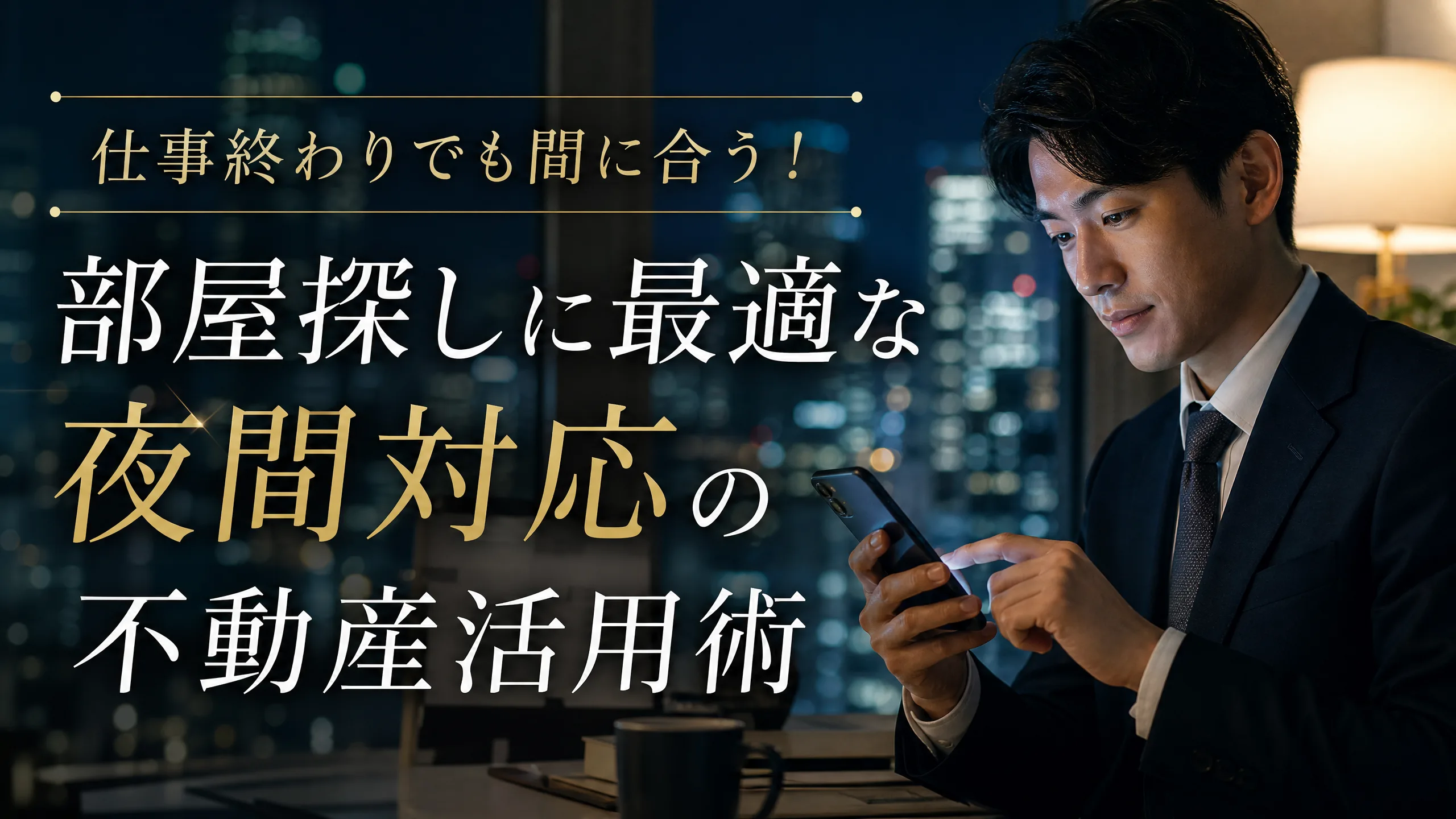 仕事終わりでも間に合う！部屋探しに最適な夜間対応の不動産活用術｜LINE相談で賢く賃貸探し