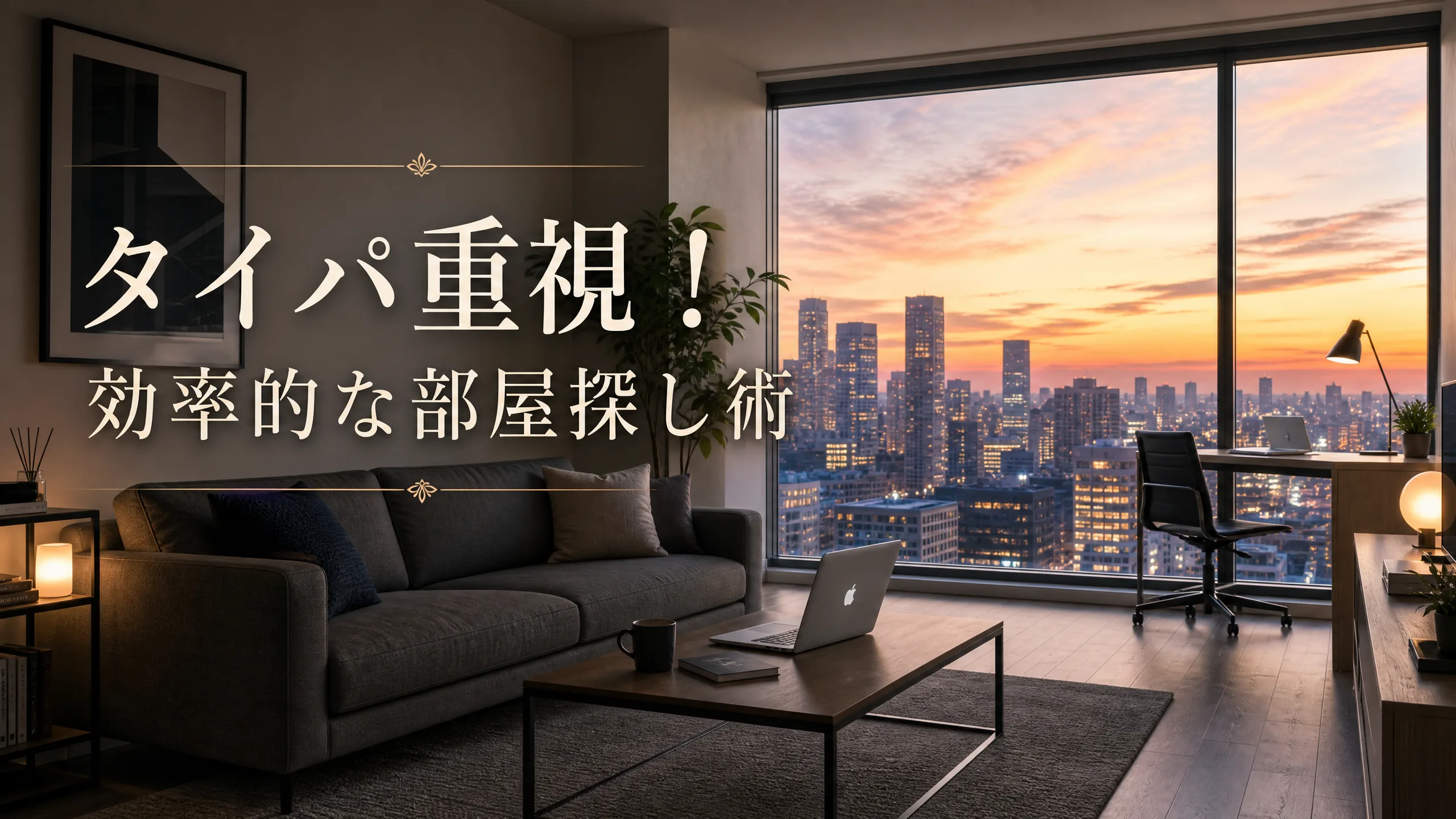タイパ重視！忙しいビジネスパーソンのための効率的な部屋探し術